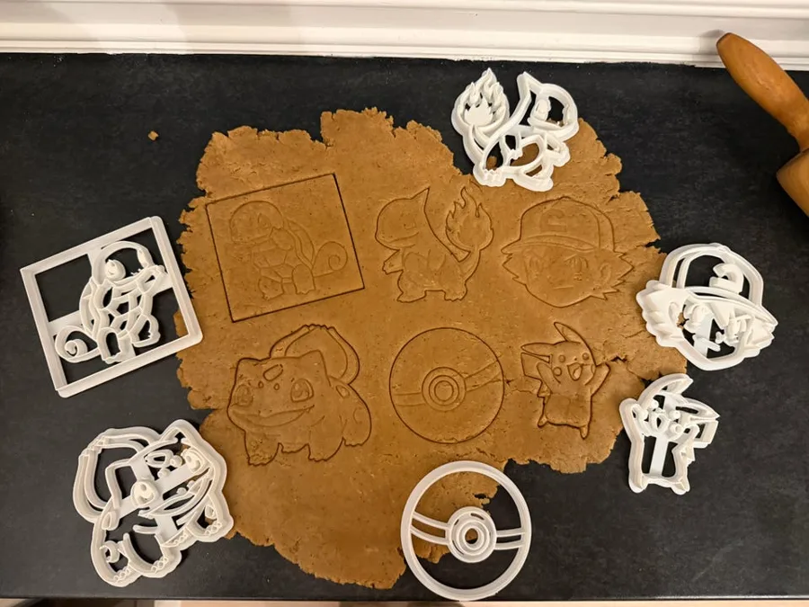 Pokémon – pepperkakeformer fra oslowerk