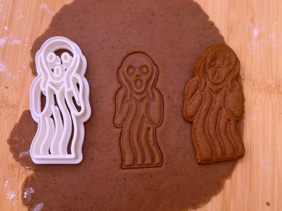 Skrik – pepperkakeform fra oslowerk